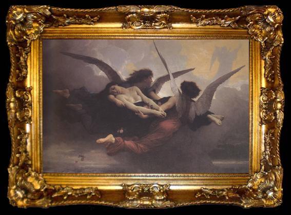 framed  Adolphe William Bouguereau A Soul Brought to Heaven (mk26), ta009-2